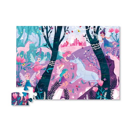 Crocodile Creek® Unicorn Forest 36 Piece Floor Puzzle Michaels